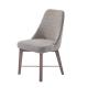 Italy designer furniture for Restaurant room chairs used Fabric upholstered cushion with Oak wood legs and glossy steel