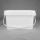 Customized Color PP Bucket 5L Plastic Bucket With Lid Square Shape