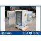 Three Point Lock Outdoor Telecom Cabinet IP55 Air Conditioner / Fans Cooling System
