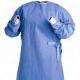 Blue Reinforced Surgical Gown Work Wear Uniform For Hospital Laboratory