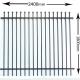 Powder Coated Steel Garrison Security Fencing Stain Black Powder Crimped Top Spear