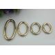 OEM Zinc Alloy Light Gold Various Size Metal Strong Spring O Ring for handbags