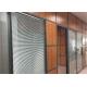 Anodized Frame Office Wooden Partitions Noise Cancelling Room Divider