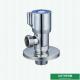 Chromed Wall Mounted Toilet Water Stop Round Handle Quick Open Bathroom Cock Valve Brass Angle Valve