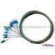 12 Fiber Bundle Fiber Optic Pigtail / LC Pigtail Multimode For Data Communication Network
