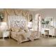 Queen Villa Carved European Style Bedroom Sets Light Luxury Wedding Bedding Sets