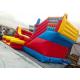 Red Corsair Kids And Adults Outdoor Inflatable Water Slide With Double Lanes