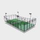 PE Material Standard Padel Court Area , Padel Court Surface With fake Grass