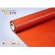 Red Medium Duty Industrial Fire Blanket Roll Material Silicone Coated Fiberglass Fabric