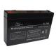 Low Self Discharge 6V Lead Acid Battery 7ah For Security And Alarm System
