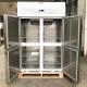 AISI304 Commercial 4 Door Vertical Refrigerator Stainless Steel For Kitchen
