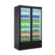 Double Door Vertical Refrigerator Showcase Energy Drink Cold Storage Display Fridge