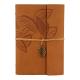 Paper Cover Custom Hardcover PU Leather Perfect Binding Jornals with 80 Inner