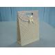 Customized recyclable cardboard paper wedding bags with die cut handle gift pouch