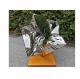 Mirror Polished Stainless Steel Cube Sculpture ODM OEM Support