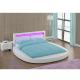 Modern Queen / Full Size Round Platform Bed Romantic With LED Light
