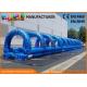Blue 0.55mm Pvc Tarpaulin Commercial Inflatable Slide / Blow Up Slip N Slide For Adult And Kids