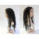 Smooth Virgin Deep Curly Hair / 100 Human Hair Lace Front Wigs With Baby Hair