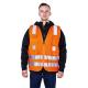 Special Features High Visible R130 Safety Vest with Zipper Closure and Reflective Warning