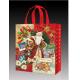 Promotional Custom Christmas Style Non Woven Bag gift Bag Reusable Custom Printing Company Logo