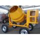 175L Mini Diesel Concrete Mixing Machine With Hydraulic Hopper , 13KW Diesel Engine