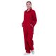 Comfortable Red Heavy Duty Overalls Tear Resistance With Elasticated Waist Back