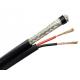 Composite RG6/U Coaxial Cable 95% Coverage with Power Feed Wire for HD Camera