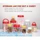 Plastic Square Grip Storage Jar, Candy Buffet Containers, Food Jar, Cosmetic Jar, Spice jar, juice sauce bottle