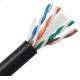 Outdoor UTP CAT6 Network Cable 23 AWG Soild Copper Conductor UV-PE Jacket