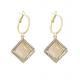 Fashion 925 Sterling Silver White Coral Earrings Hook Earrings For Girls Handmade Jewelry Gemstone Silver Earrings