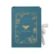 Green Art Paper Book Cardboard Boxes With Ribbon Magnetic Perfume Gift Packaging