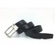 Zinc Alloy Buckle Mens 3.5CM Cowhide Leather Dress Belt