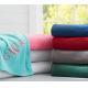 Solid Color Coral Colored Throw Blanket For Sofa / Bed Anti - Pilling Comfortable