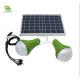 9W Solar Powered LED Shed Lights Remote Control Solar Lighting System For Home