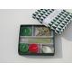Red & Green  Cinnamon chai  fragrance scented tealight candle & holder packed into gift box