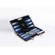 With Logo printing Blue Red White Triangle color Luxury Black Acrylic Lucite Backgammon Sets