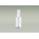 Transparent Empty Screw Cap Airless Cosmetic Packaging 25ml 50ml