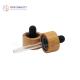 Natural Bamboo Color Dropper Cap 20/400 20mm  Child Resistant Closure