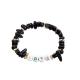 PVD Plated Handmade Beads Bracelets , 18.5cm stretchy Enamel Bead Bracelet