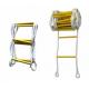 polyester Insulation Ladder , High strength hanging Escape rope ladder for climbing