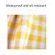 Outdoor Disposable Yellow Red Checkered Picnic Mat Outdoor Barbecue Picnic Camper Placemat