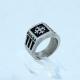FAshion 316L Stainless Steel Ring With Enamel LRX237
