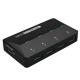 480Mbps multiple 4+1 port USB 3.0 hub, supports auto-switching between self-power & bus power mode