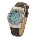 Luxury Multifunction fashion watches for women , 38.0mm light blue dial