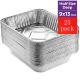 Medium Aluminum Foil Tray Disposable Aluminium Foil Take Out Containers With Lid