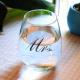Personalized 20oz Stemless Wine Glass Transparent Clear Color For Chef Sommelier