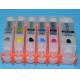 6 color refill ink cartridge with auto reset chip PGI-670 CLI-671 for Canon PIXMA MG7760