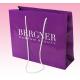 custom purple paper bags printing manufacturer for down jacket