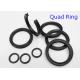 AS568 NBR Metric Quad Rings Seals , Pneumatics / Hydraulic Y Ring 70 Shore
