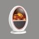 Indoor Fire Effect Heater TNP-2008I-G3 Energy - Efficient Oval Shaped White